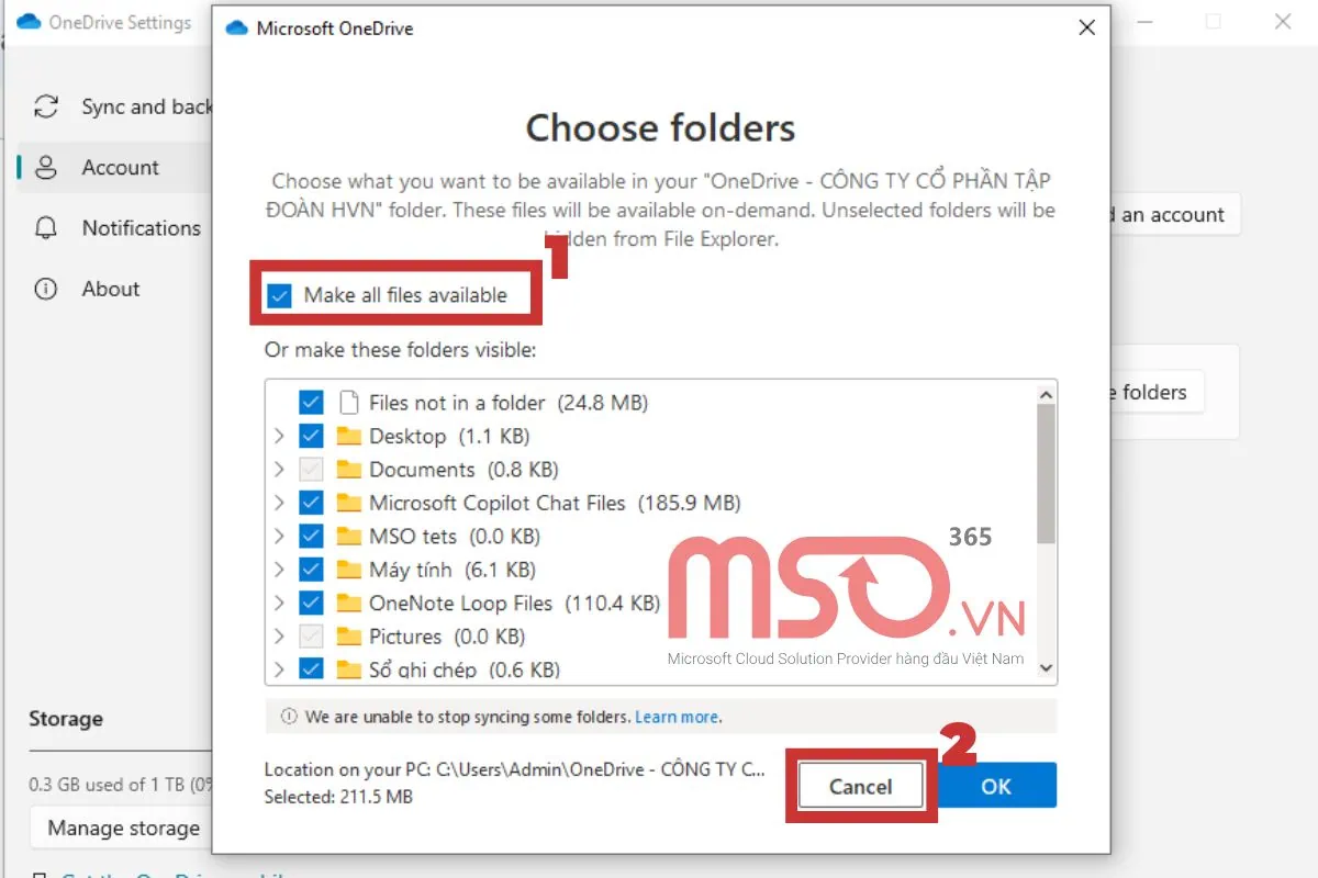 Các cách khắc phục các sự cố đồng bộ của OneDrive