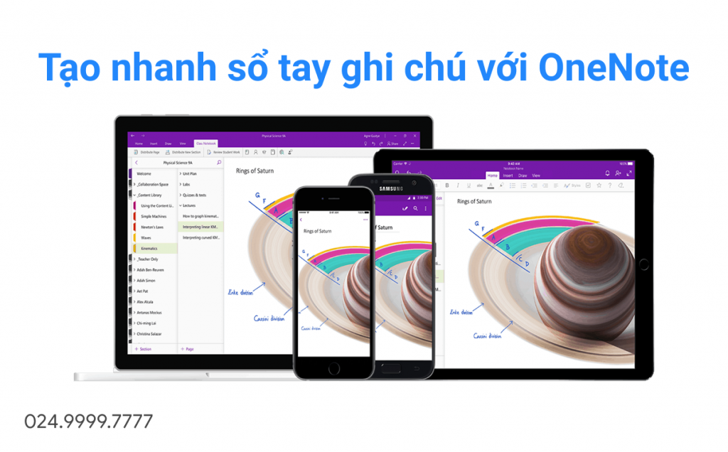 Tạo sổ tay bằng Onenote