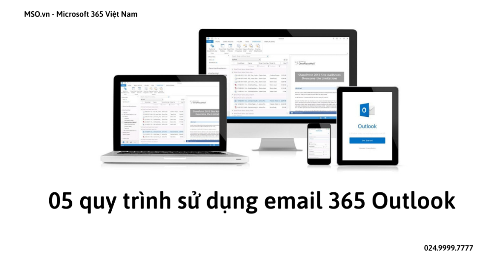 05 quy trình sử dụng email 365 Outlook