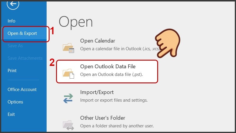 Cách xem email outlook đã được lưu trữ