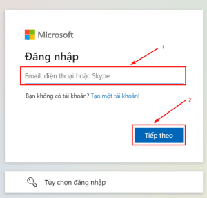 Cách đăng nhập Microsoft nhanh chóng nhất