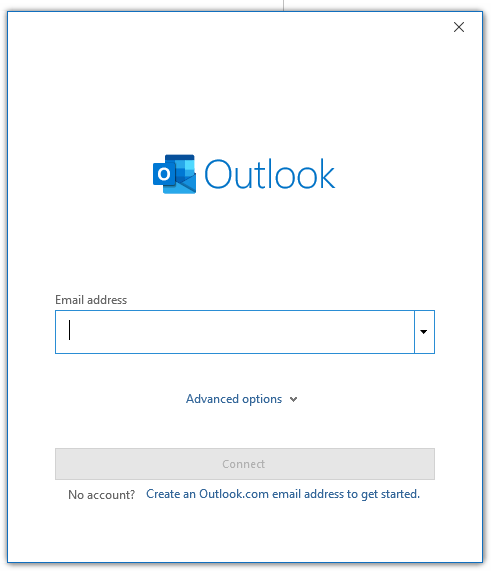 Đăng nhập tài khoản để Recall email trong Outlook