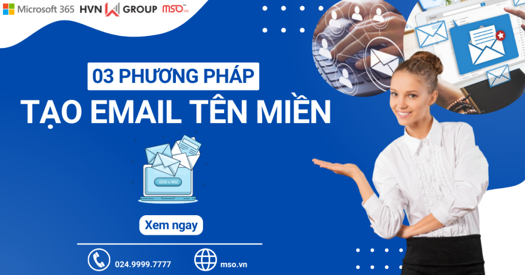 3 phương pháo tạo email tên miền