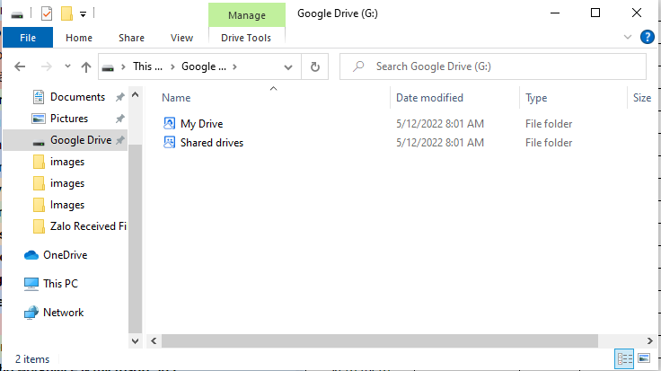 google drive file stream