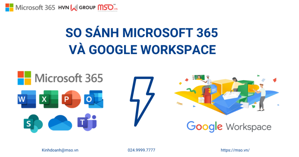 Microsoft 365 và Google Workspace