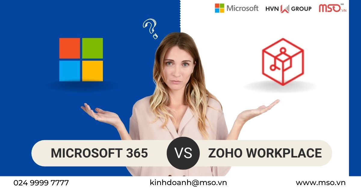 so sánh zoho workplace và microsoft 365