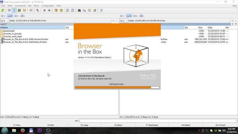 ứng dụng browser in the box