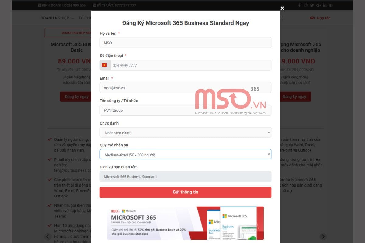 Hướng dẫn đăng ký Microsoft Teams bản quyền