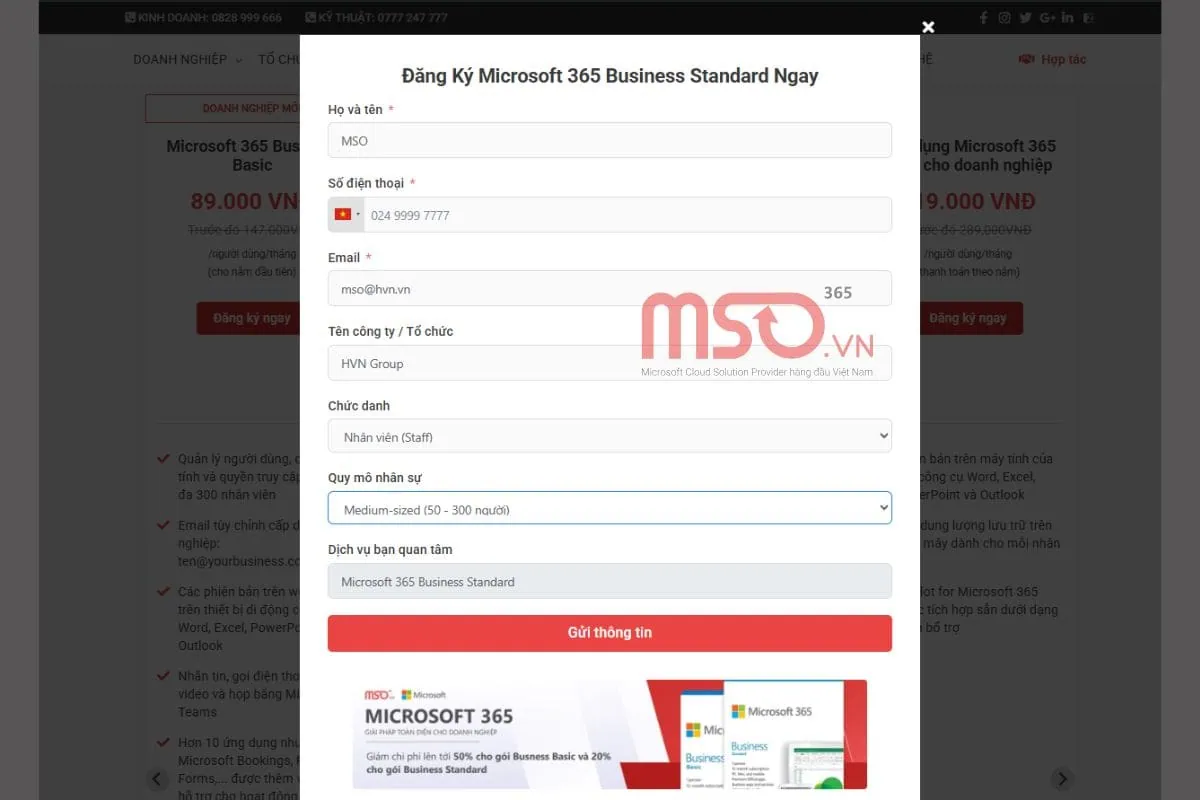 Hướng dẫn đăng ký Microsoft Teams bản quyền