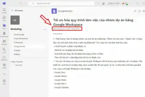 Kiểm tra hạn nộp (Due date) của bài tập để chủ động hơn