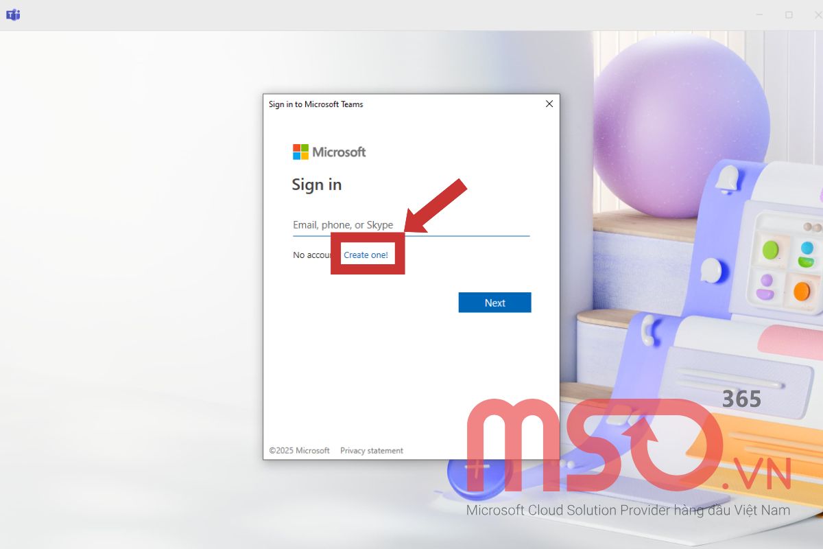 Hướng dẫn Microsoft Teams đăng ký chi tiết