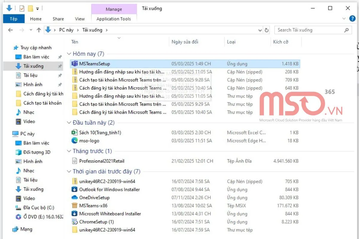 Cách đăng nhập Microsoft Teams trên máy tính trong phần mềm