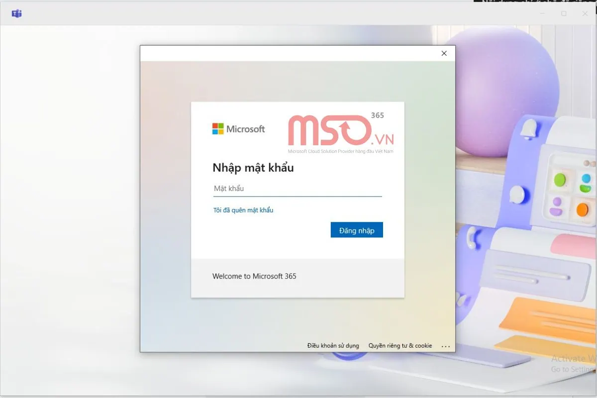 Cách đăng nhập Microsoft Teams trên máy tính trong phần mềm