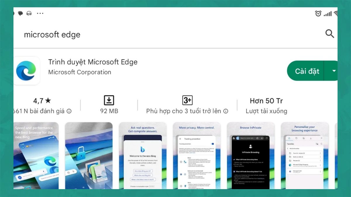 Hướng dẫn tải và cài đặt Microsoft Edge trên Android