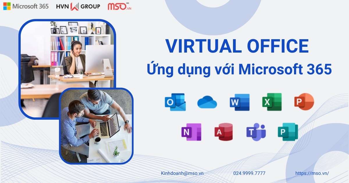 virtual office kết hợp microsoft 365
