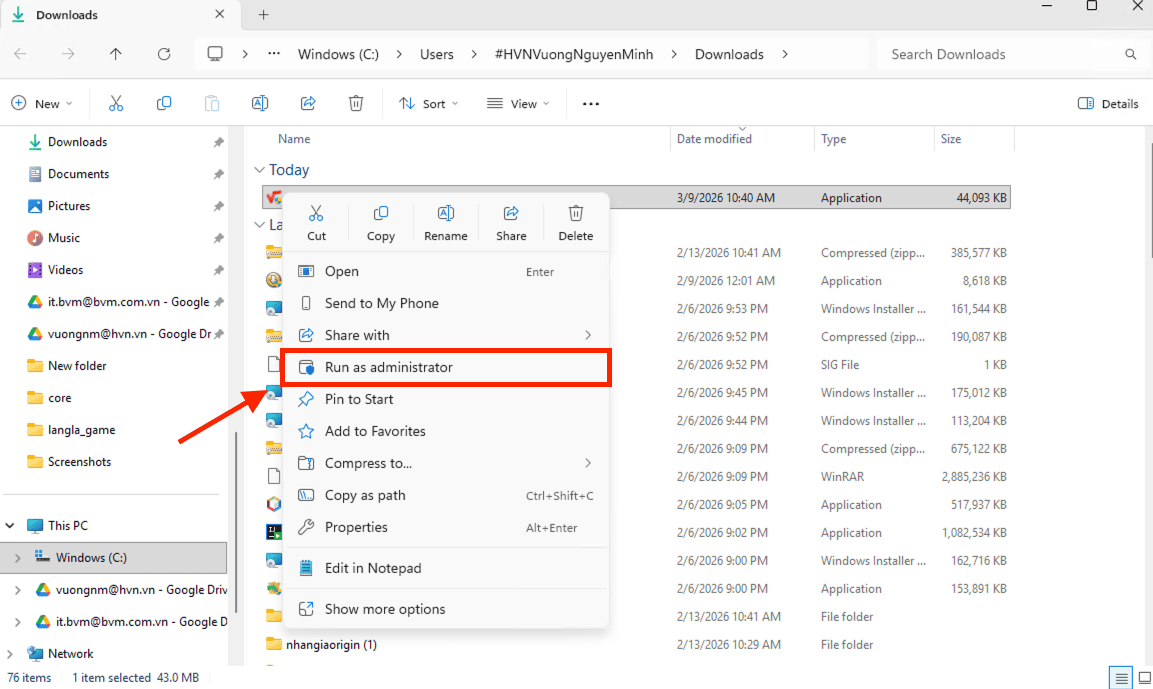 Quy trình thực hiện lệnh cài Mathtype vào Word