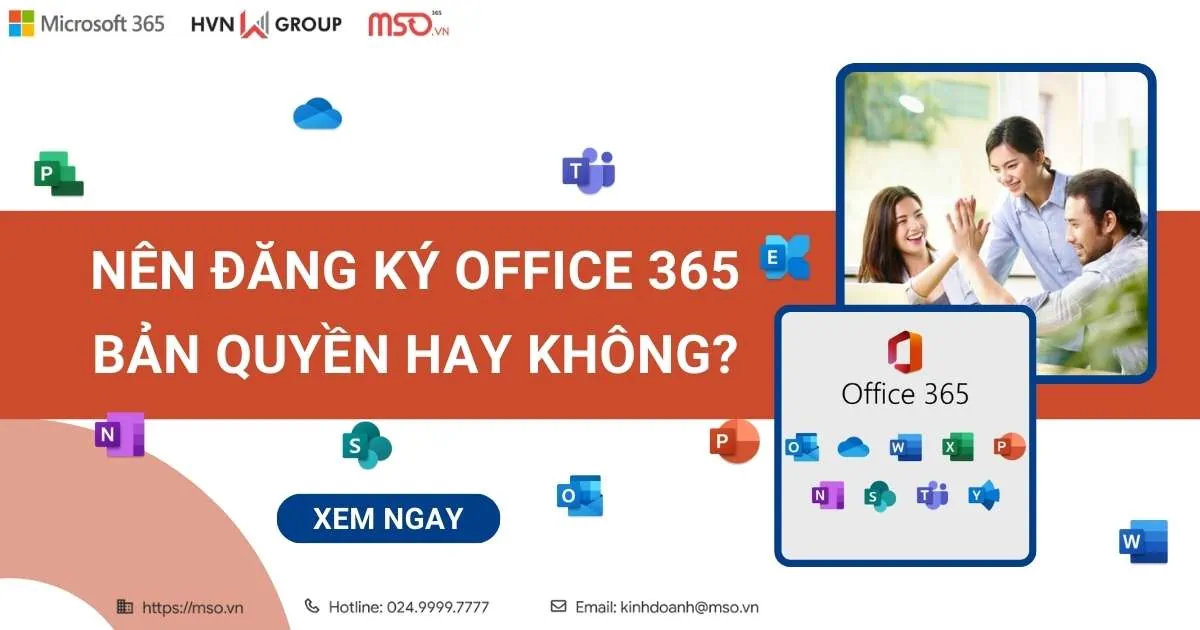 office 365 bản quyền