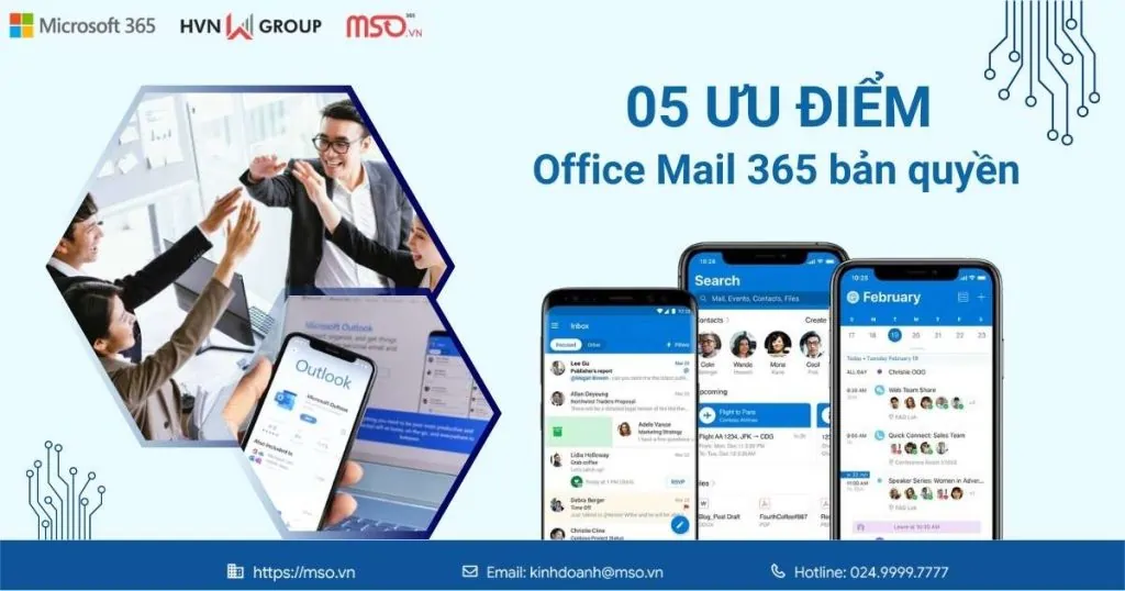 ưu điểm office mail 365