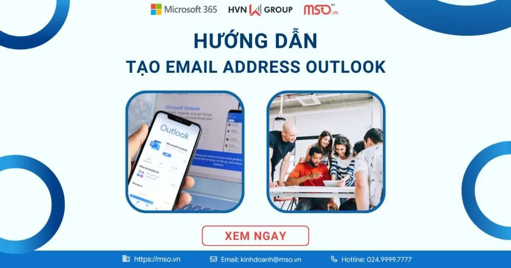 tạo email address outlook