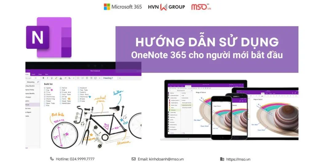 hướng dẫn sử dụng onenote 365