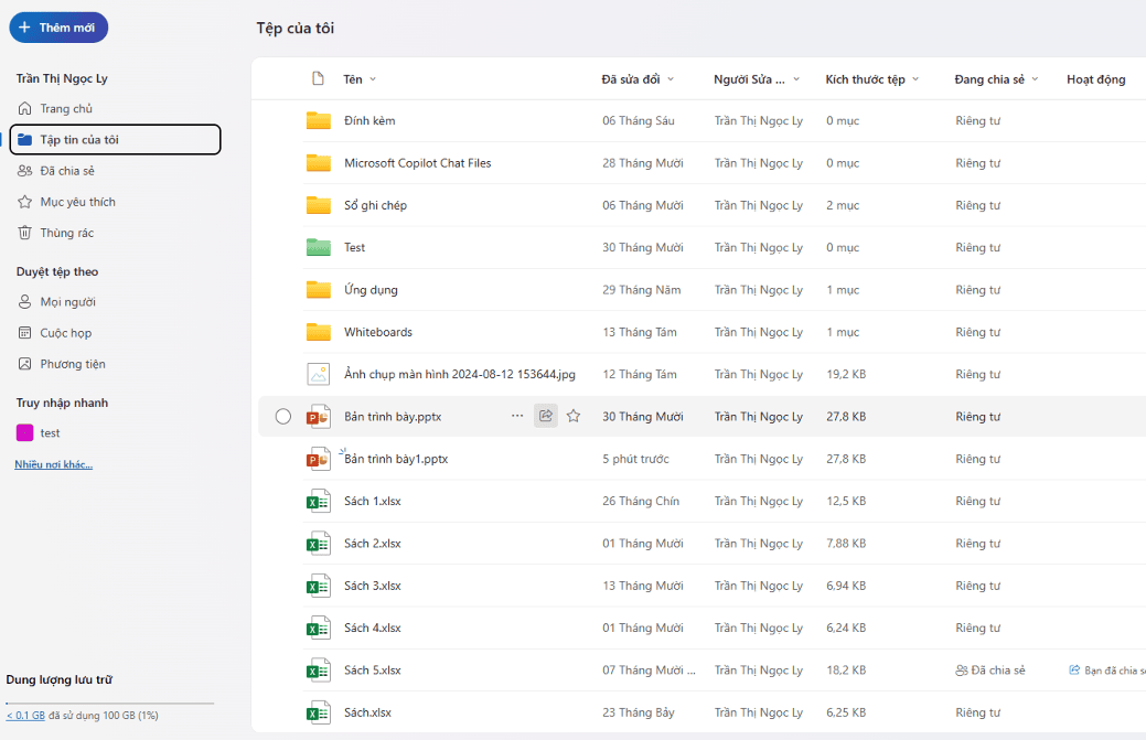 Cách sử dụng OneDrive online 365