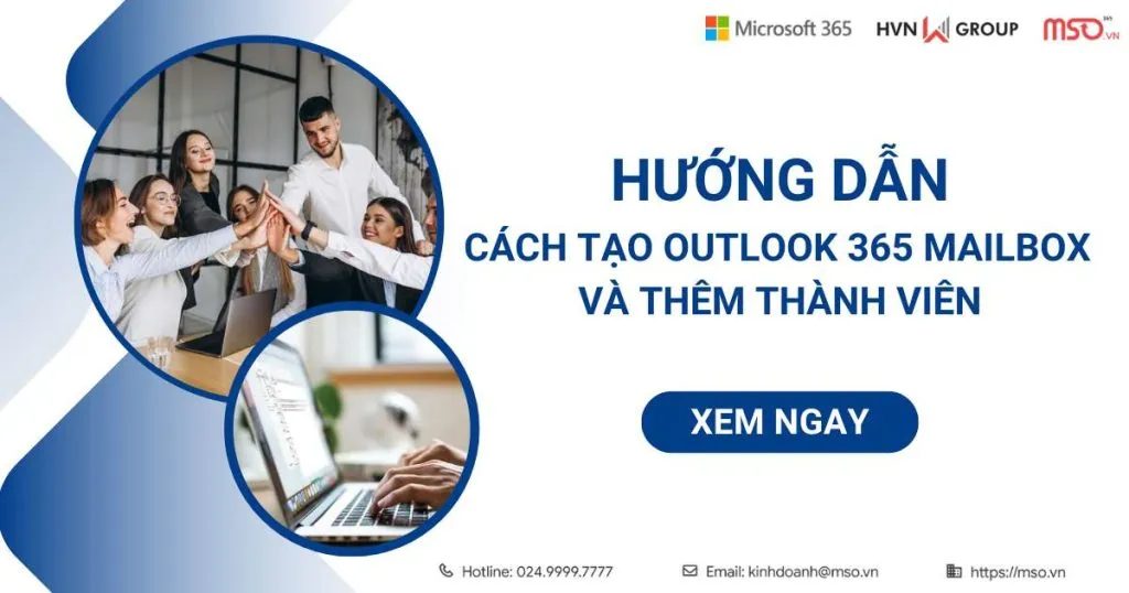 cách tạo outlook 365 mailbox