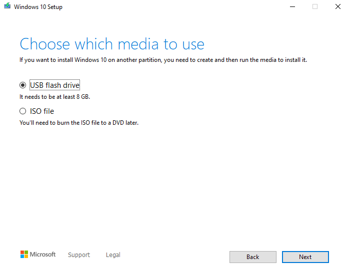 Các bước cài đặt Media Creation Tool Windows 10