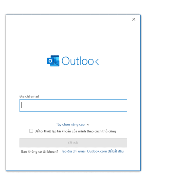 nhập email outlook