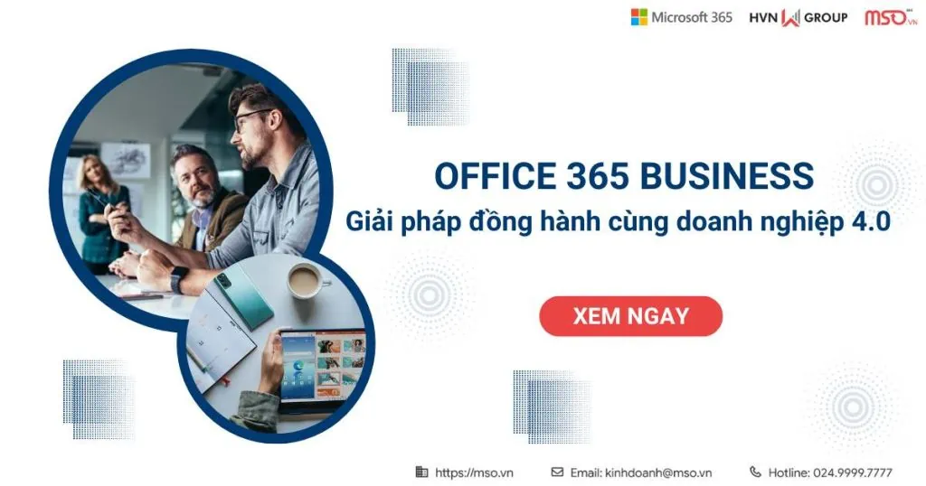 office 365 business cùng daonh nghiệp