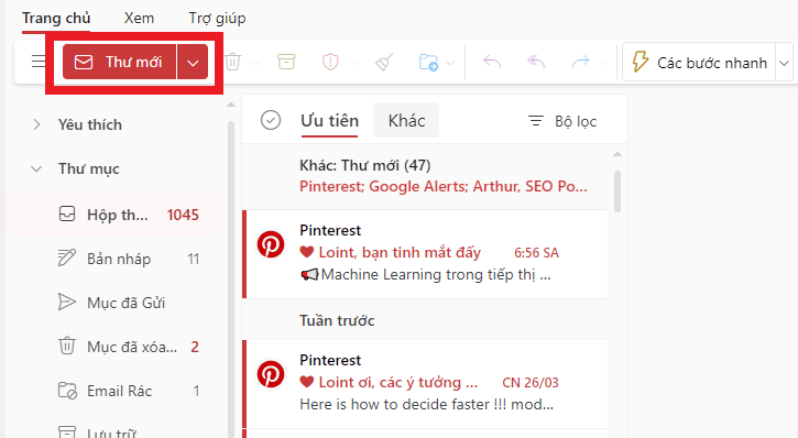Cách sử dụng Outlook online