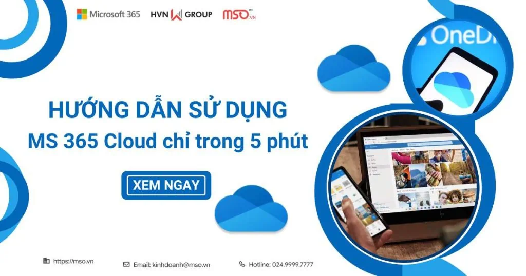 hướng dẫn sử dụng ms 365 cloud