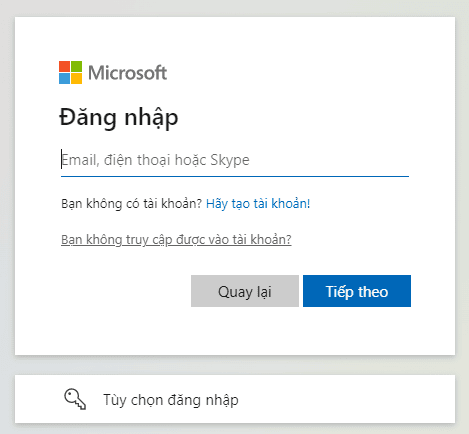 đăng nhập ms365