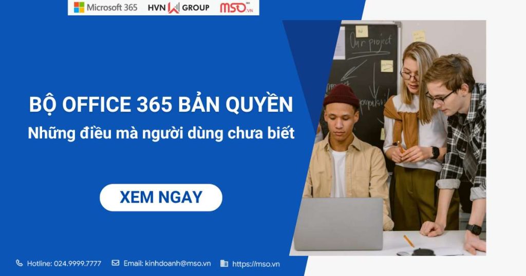 bộ office 365 bản quyền