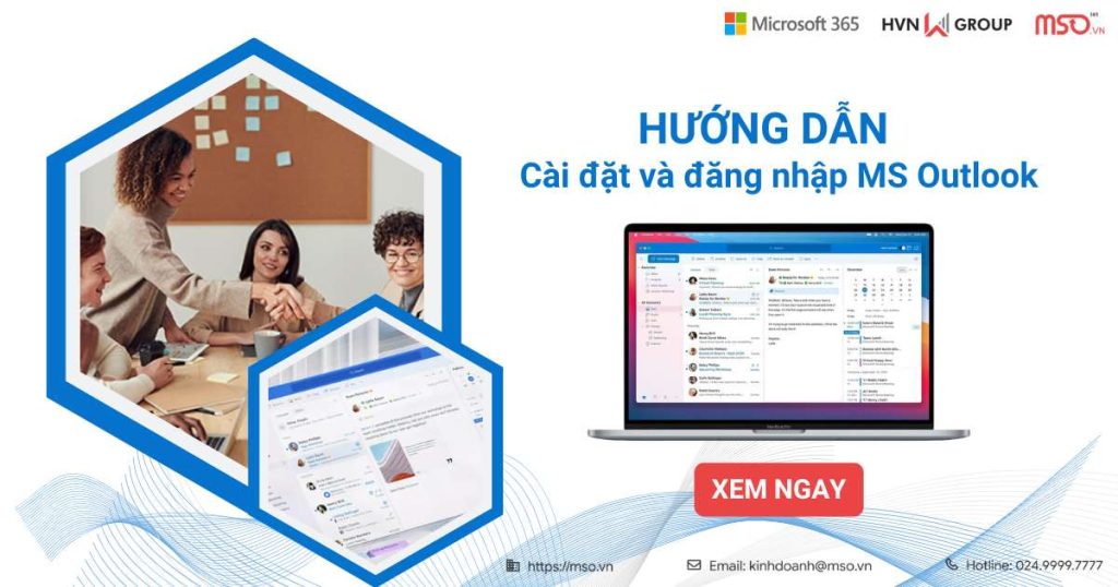 cài đặt và đăng nhập ms outlook