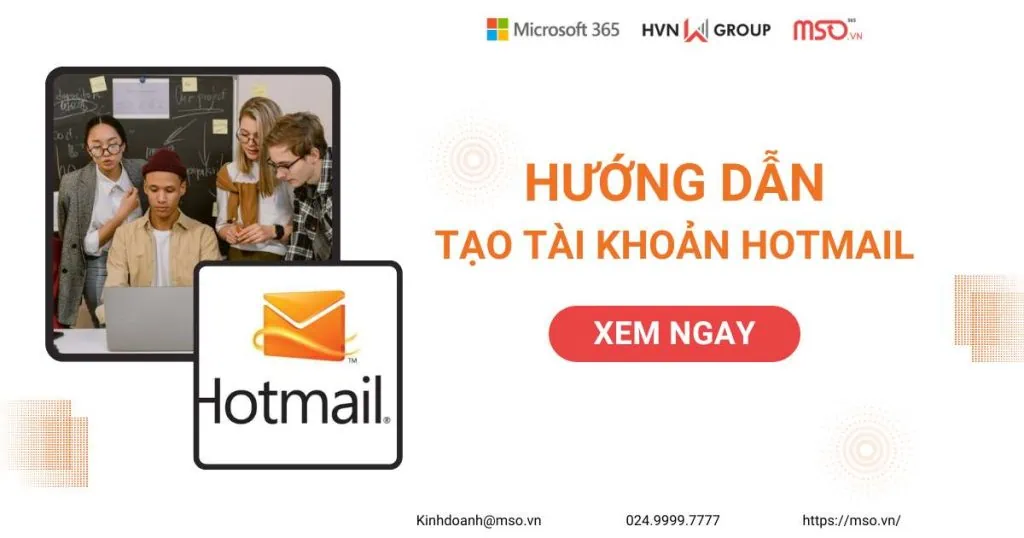 tạo tài khoản hotmail