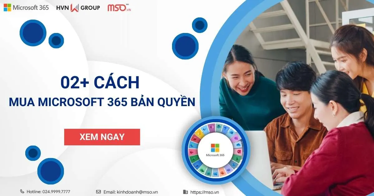 cách mua microsoft 365 bản quyền