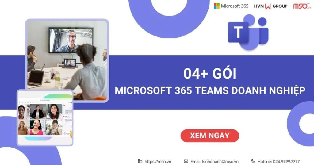 04 gói microsoft 365 teams