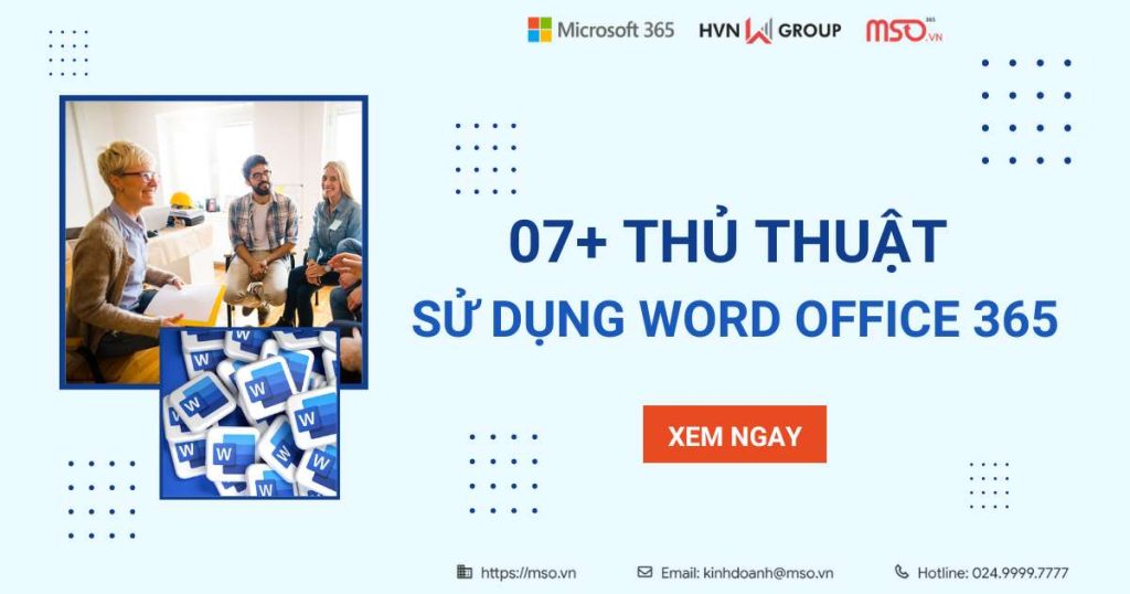 thủ thuật sử dụng word office 365
