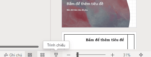 Trình chiếu slide