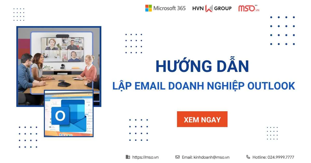lập email doanh nghiệp outlook