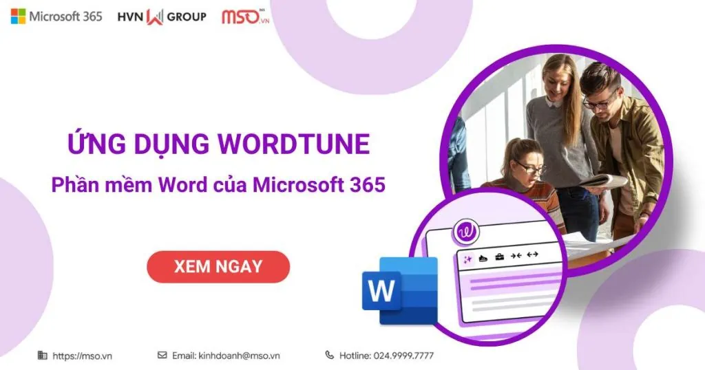 ứng dụng wordtune trong word
