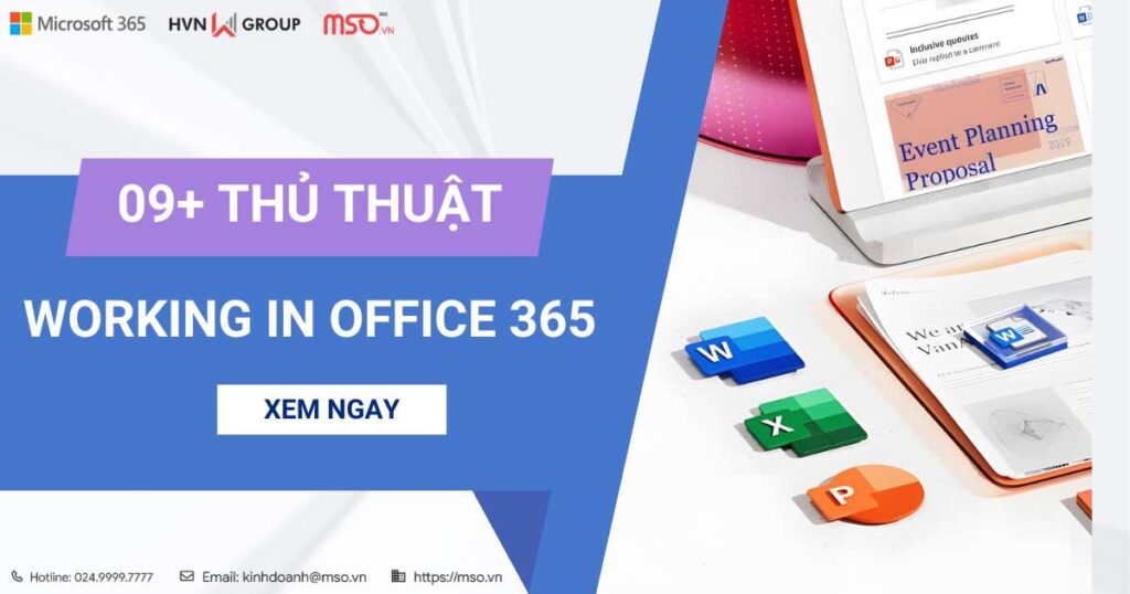 09 thủ thuật working in office
