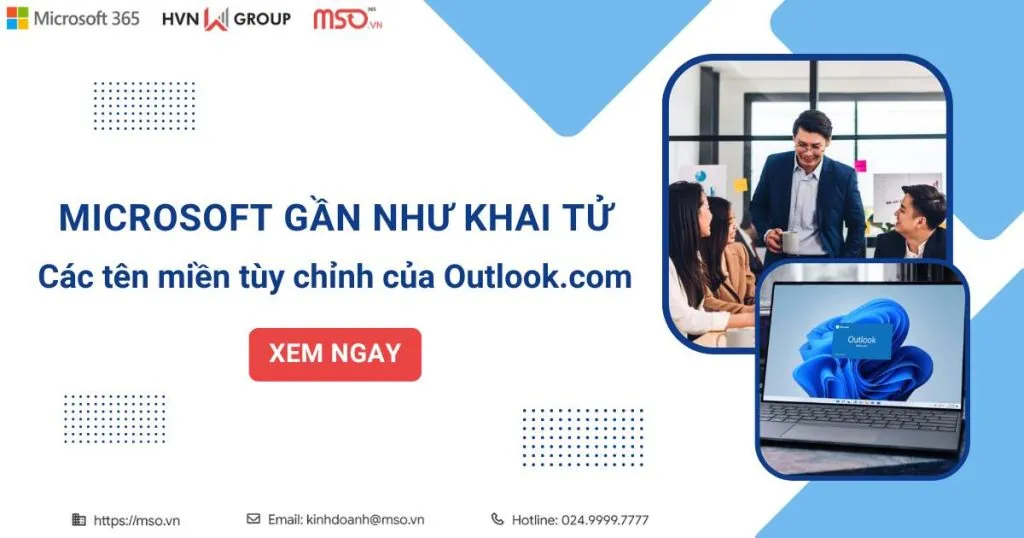 microsoft khai tử tên miền tùy chỉnh outlook