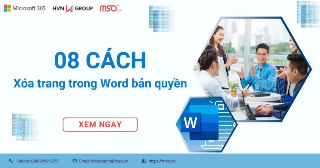 08 cách xóa trang trong word
