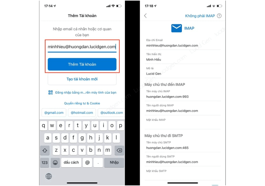 Cài mail công ty vào Outlook 365 trên thiết bị điện thoại
