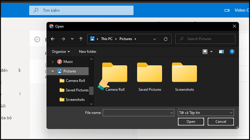 Email Outlook có thể đính kèm những tệp gì?