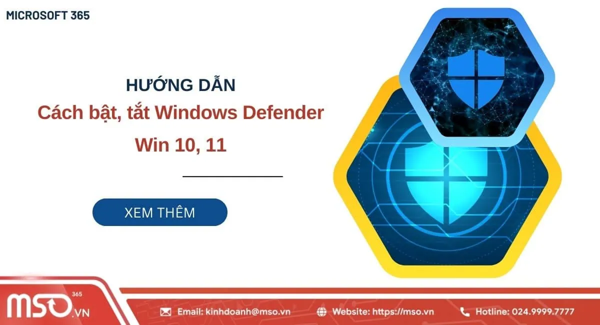 tắt windows defender win 10
