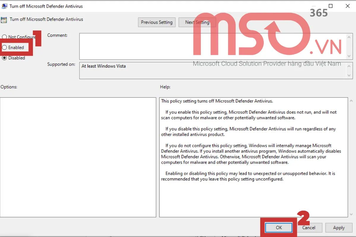 Hướng dẫn tắt Windows Defender Win 10, 11 nhanh chóng