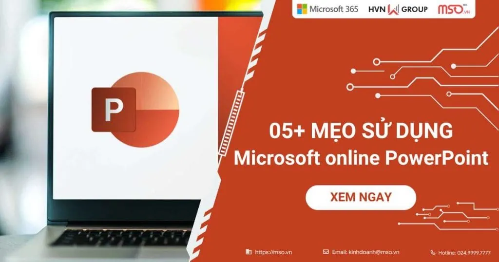 05 mẹo sử dụng powerpoint online