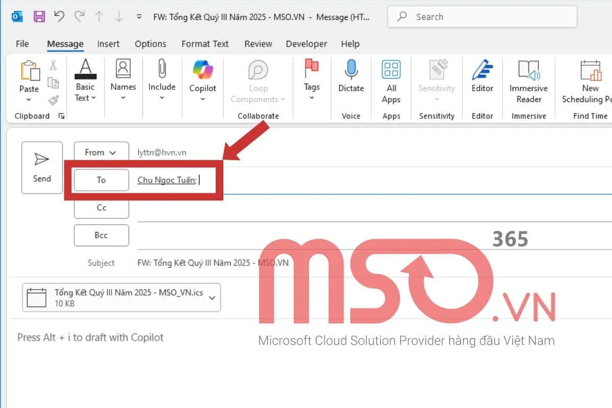 Cách tùy chỉnh và chia sẻ lịch đã tạo trong Outlook